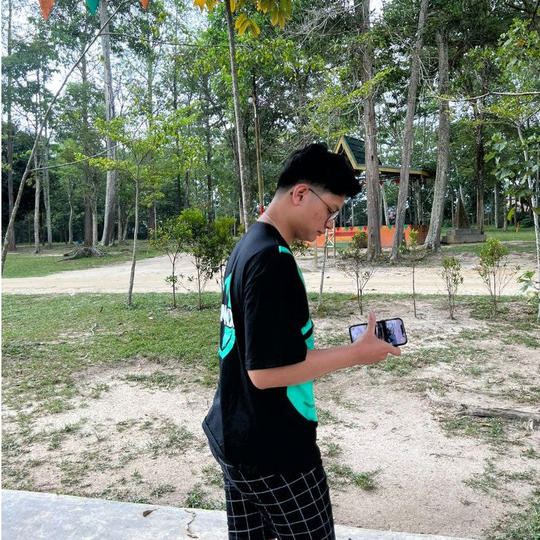 [littlecrab] Kaos Oversize Bebek Genanx Kantong Tas Kaus Gambar 3d Waistbag Ducky Baju Serbaguna Motif Unik Tshirt With Bag