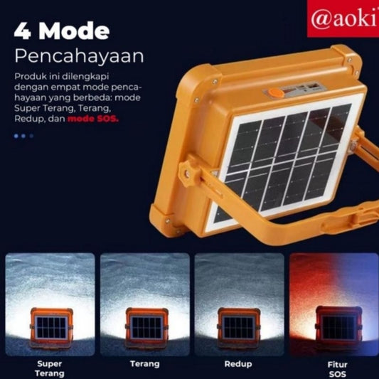 Pekanbaru Lampu Sorot Aoki Multi Fungsi Gk400 / Lampu Camping / Lampu Emergency / Lampu Darurat