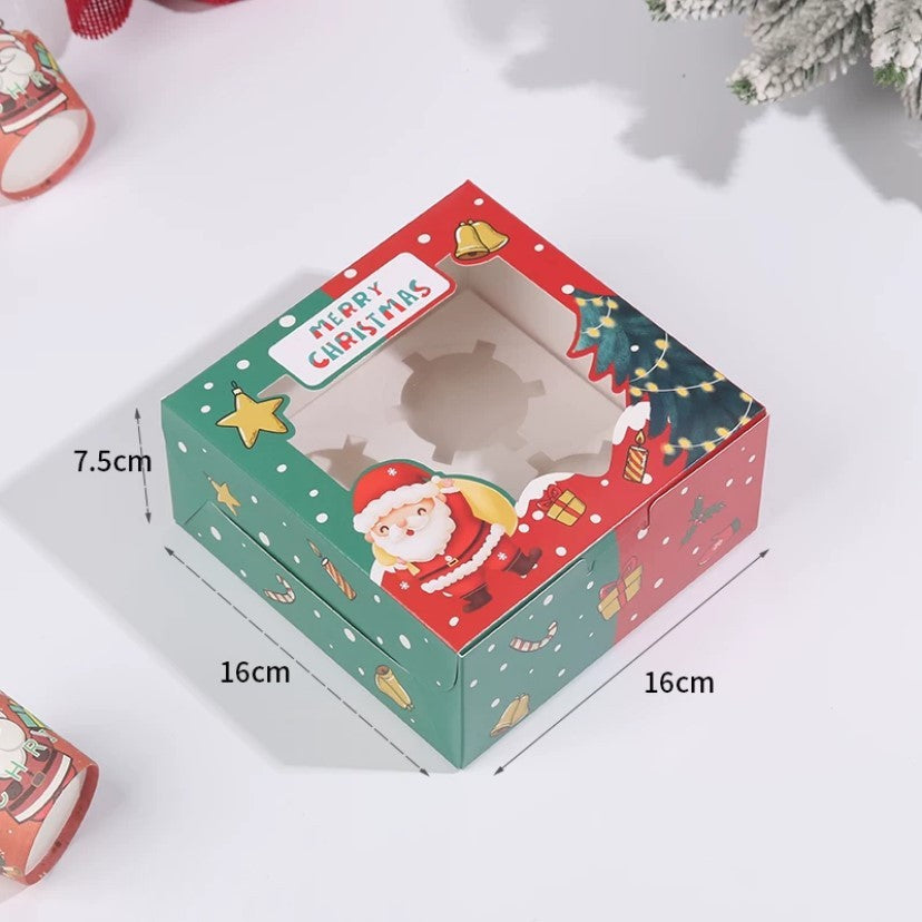 Pekanbaru Christmas Cupcake Box / Kotak Cupcake Natal Berbagai Ukuran