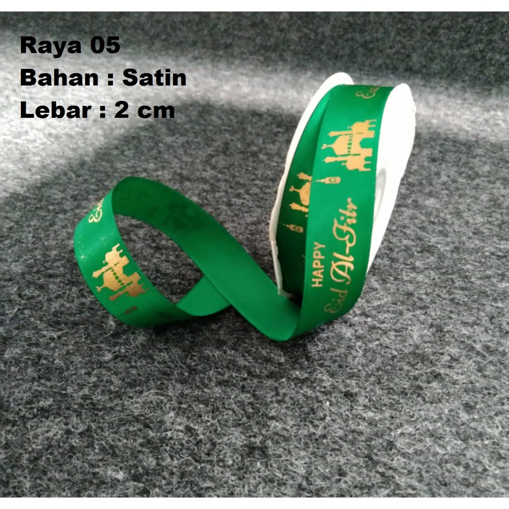Pekanbaru Pita Idul Fitri Satin 2 Cm Berbagai Jenis Per Meter