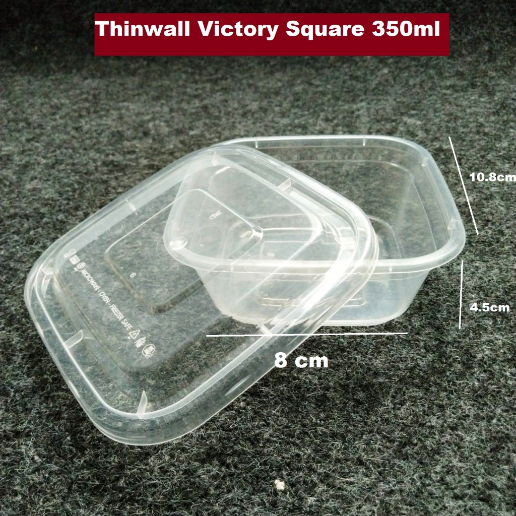 Pekanbaru Victory Thinwall Square Berbagai Ukuran Per Pack