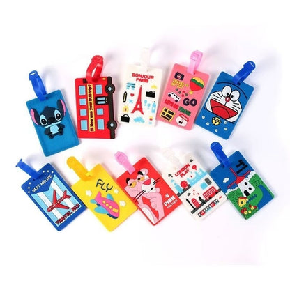 Pekanbaru Name Tag Koper Gantungan Koper Motif Lucu Bahan Silikon Luggage Tag Cartoon Id