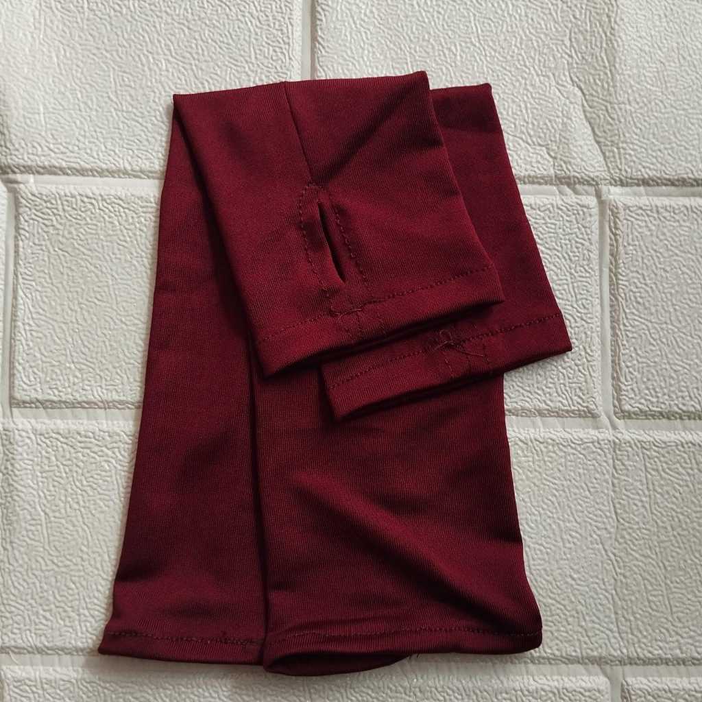 [YL] manset tangan muslimah manset jersey handsock jempol