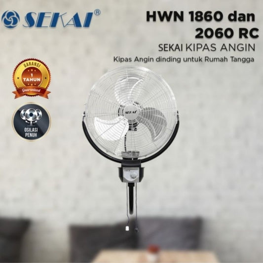 Pekanbaru Sekai - Kipas Angin Dinding Tornado Sekai Hwn 1860 Co / Wall Fan Sekai Hwn-1860 Co 18Inch