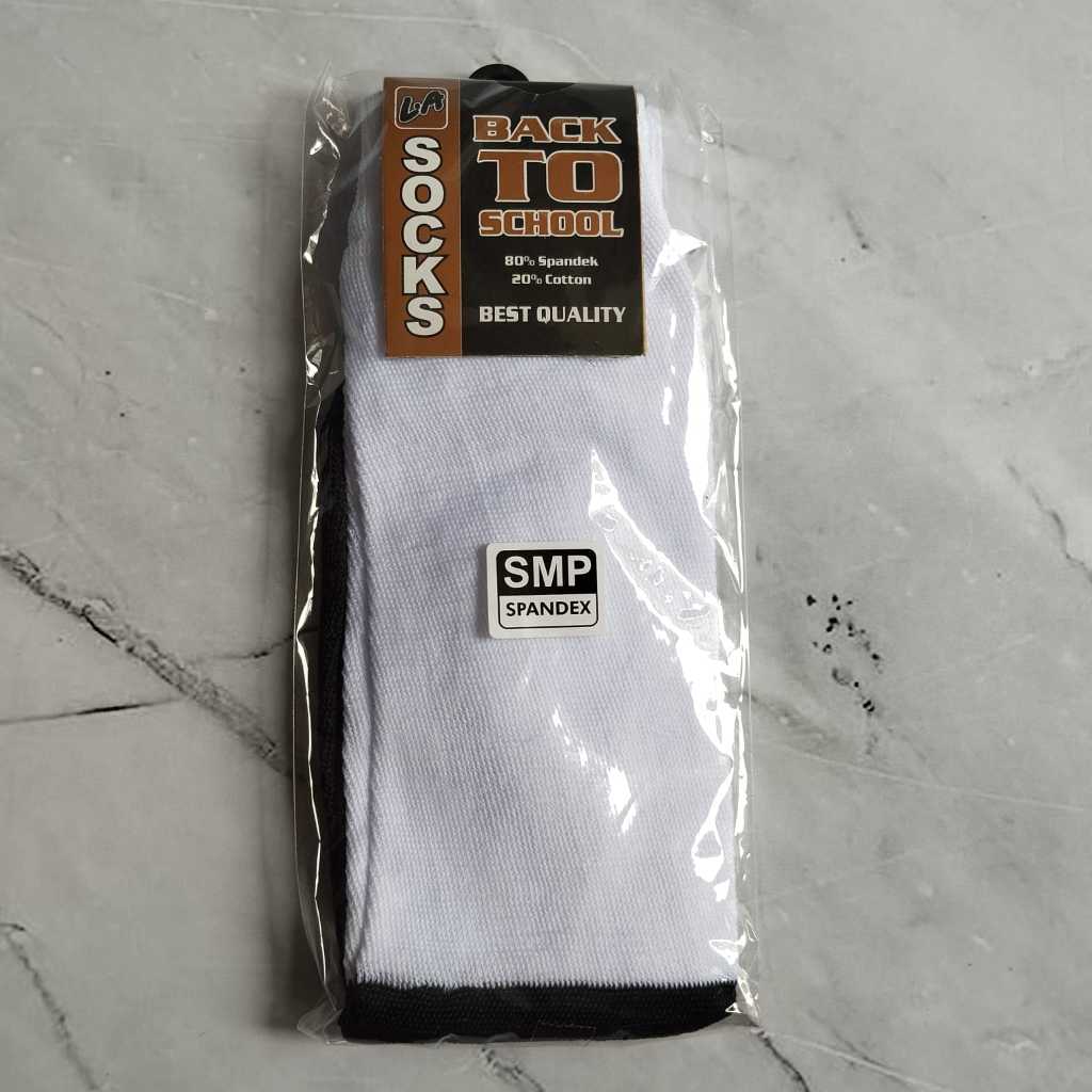 Kaos kaki sekolah SD, SMP, SMA (HITAM PUTIH)