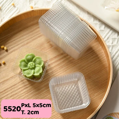 Pekanbaru Mika Tray Mini Bening Untuk Nastar Per Pack