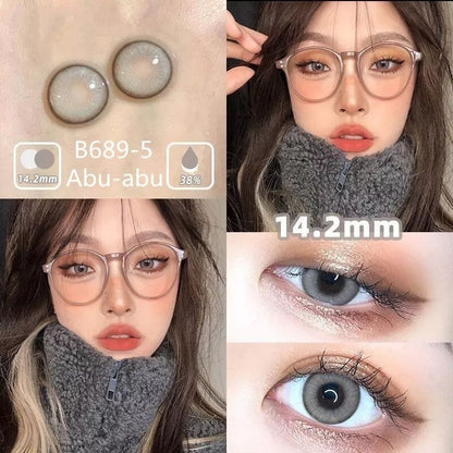 Pekanbaru Softlens Natural B698-1 B698-5 Coklat Normal 14.2Mm