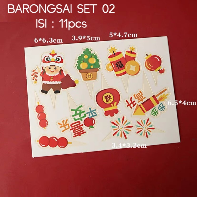 Pekanbaru Cny Cupcake Topper / Topper Imlek Kecil Berbagai Model