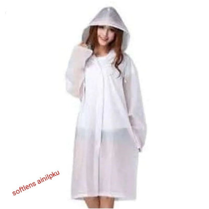 Pekanbaru Jas Hujan Dewasa Model Poncho Waterproof Bahan Eva Tebal / Jas Hujan / Mantel Hujan