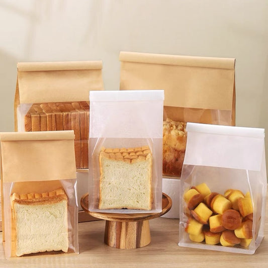 Pekanbaru Paperbag / Kantong Kertas Roti Kue Cookies Polos Tutup Kawat