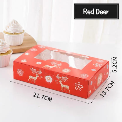 Pekanbaru Cake Box Ivory / Kotak Kue Putih Gambar Dengan Display