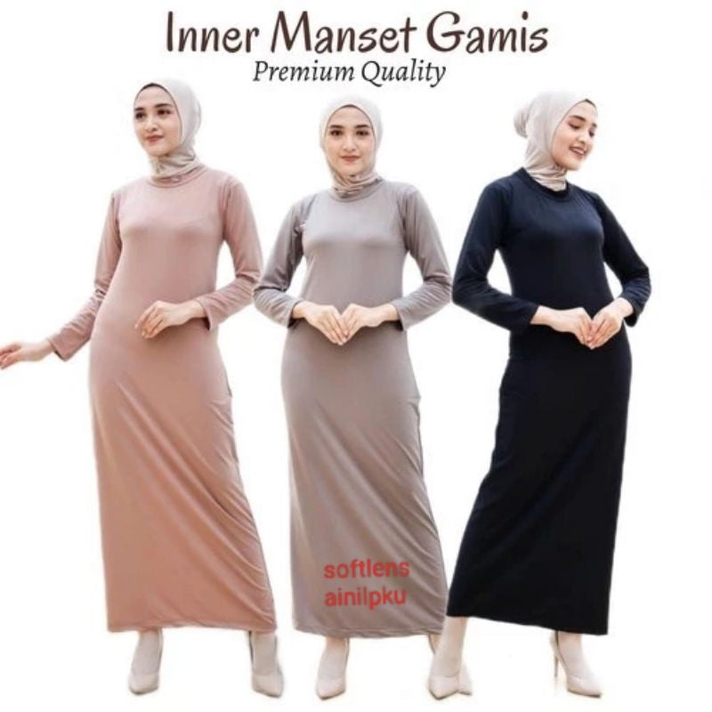 Pekanbaru Manset Dress Baju Dalam Gamis Panjang