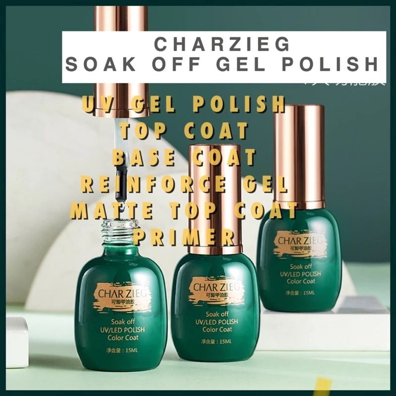 Pekanbaru Charzieg 15Ml Top Coat Base Coat Matte Top Coat / Kutek Gel Charzieg