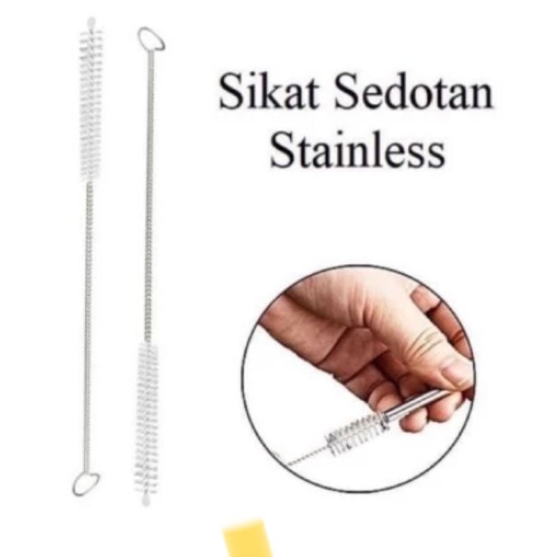 Pekanbaru Sikat Pembersih Sikat Sedotan Stainless