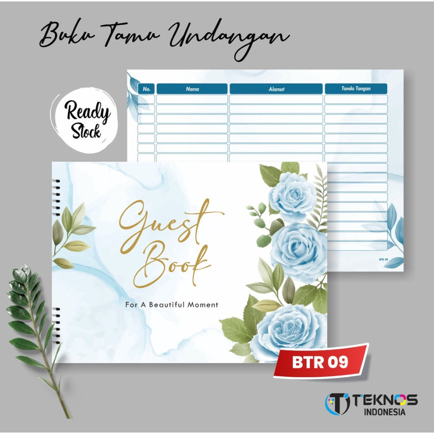 Buku Tamu Pernikahan NON CUSTOM / Wedding Guest Book TIDAK CUSTOM Soft Cover DESIGN KEKINIAN TERBARU