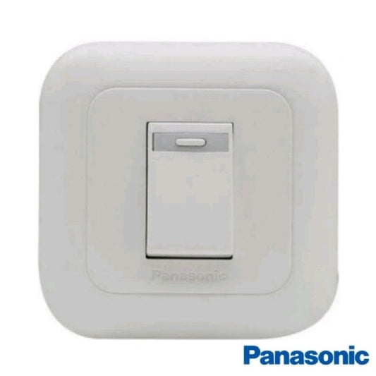 Pekanbaru Panasonic Saklar Engkel / Single 1 Gang Wej78019 + Wej5531 Wide Putih/ Saklar Panasonic