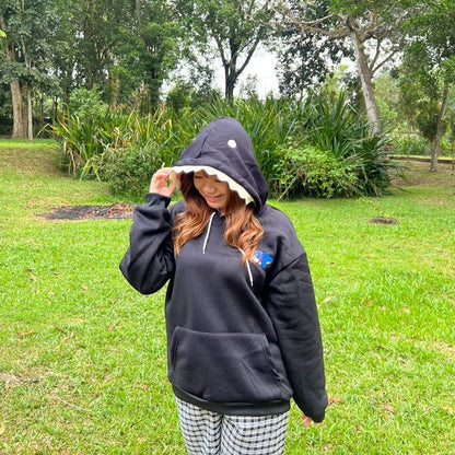 [littlecrab] Hoodie Oversize Motif Hiu Hitam Biru Premium Funny Shark Bahan Tebal Berkualitas Hoodie Ikan Topi Gigi Trending Korean Style