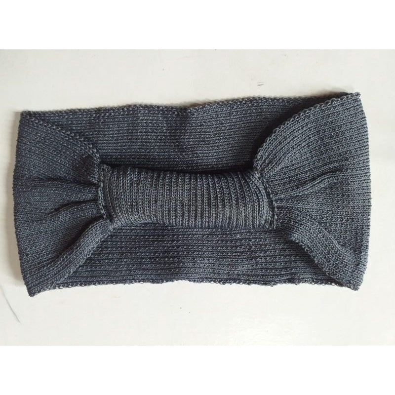 ciput rajut pita karet belakang bandana rajut