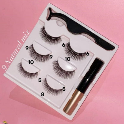 Pekanbaru Eyelash Magnetic 1 Set Lengkap Bulu Mata Magnet 3 Psg