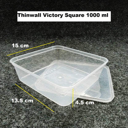 Pekanbaru Victory Thinwall Square Berbagai Ukuran Per Pack