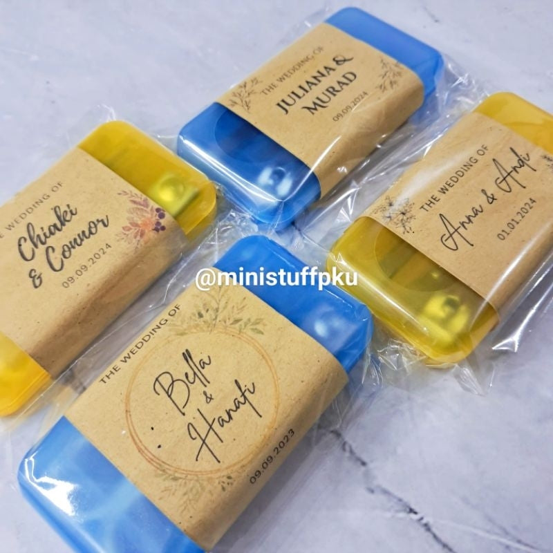 Souvenir Pedicure Manicure Set 4in1 Kemas Plastik/Mika