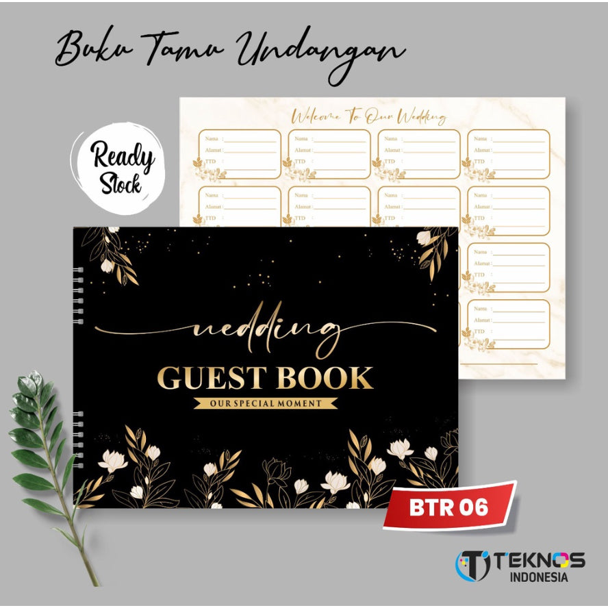 Buku Tamu Pernikahan NON CUSTOM / Wedding Guest Book TIDAK CUSTOM Soft Cover DESIGN KEKINIAN TERBARU