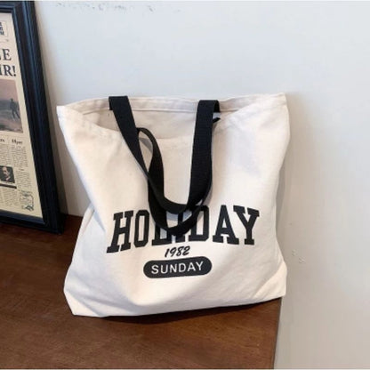 Pekanbaru Tote Bag Tas Samping Kanvas Totebag  Karakter Kartun Lucu Wanita Fashion