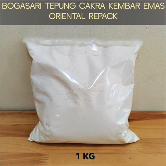 Pekanbaru Bogasari Cakra Kembar Emas Tepung Roti Oriental Repack 1Kg