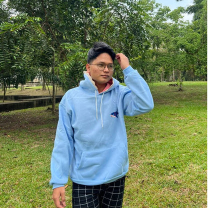 [littlecrab] Hoodie Oversize Motif Hiu Hitam Biru Premium Funny Shark Bahan Tebal Berkualitas Hoodie Ikan Topi Gigi Trending Korean Style