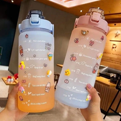 Pekanbaru Besar Jumbo Botol Viral Korea 2 Liter Minum Motivasi 2000Ml 2L