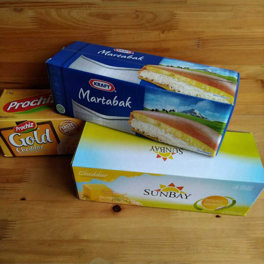 Pekanbaru Keju Cheddar Balok 2 Kg Berbagai Merek