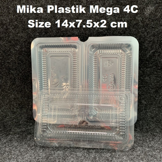 Pekanbaru Box / Kotak Mika Plastik Mega 4C Per Pack