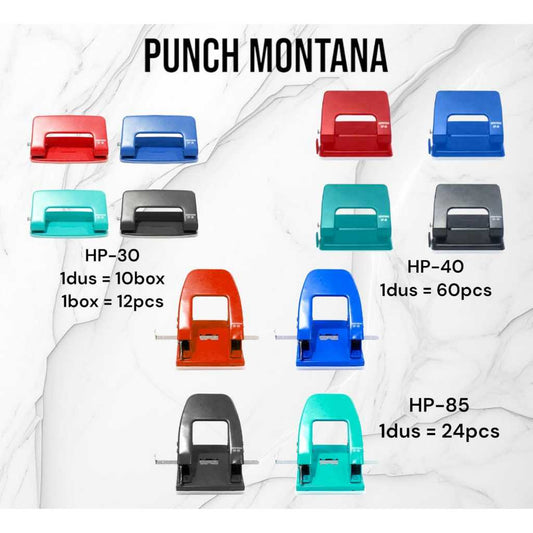 Pekanbaru Punch Montana / Pelobang Kertas Montana Semua Ukuran