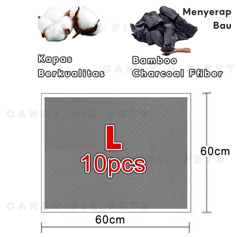 ￼HR-Pad Pipis Kucing Anjing Popok Sekali Pakai Alas Pipis Pee Poop alas kucing melahirkan Underpad