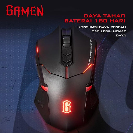 Pekanbaru Mouse Gaming Gamen Gm300W Wireless