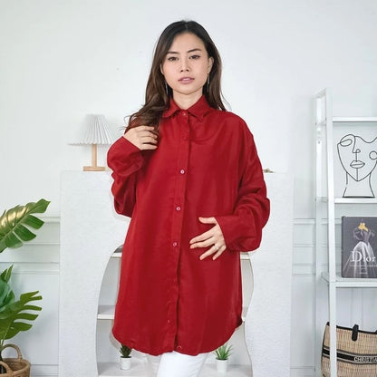 Pekanbaru Ec - Dexy Loose Oversize Shirt /Kemeja/Blouse