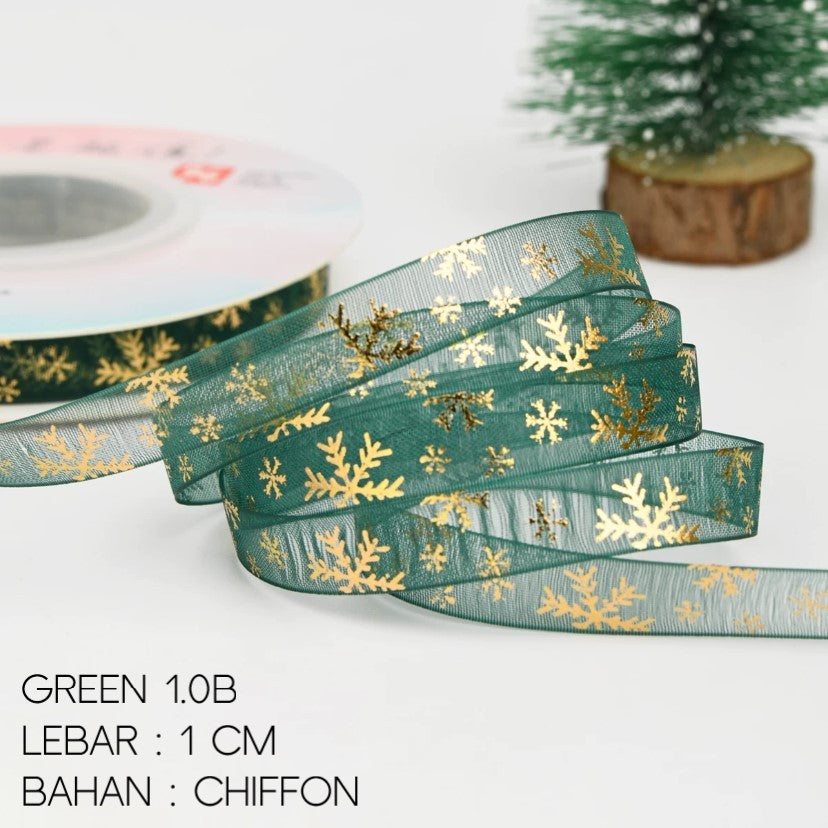 Pekanbaru Christmas Ribbon / Pita Natal Berbagai Jenis Per Meter