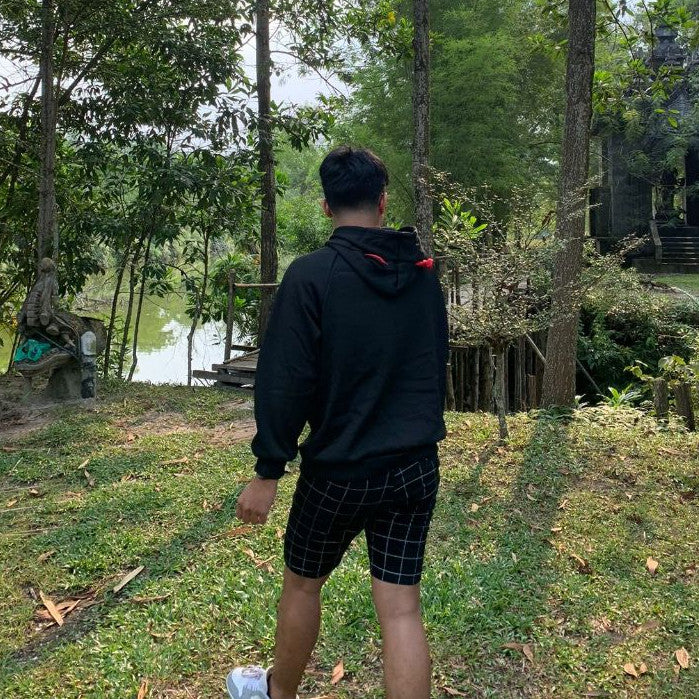 [littlecrab] Hoodie Oversize Hitam Merah Evil Premium Cute Devil Bahan Tebal Berkualitas Hoodie Malaikat Maut Unik Trending Korean Style