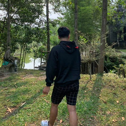 [littlecrab] Hoodie Oversize Hitam Merah Evil Premium Cute Devil Bahan Tebal Berkualitas Hoodie Malaikat Maut Unik Trending Korean Style