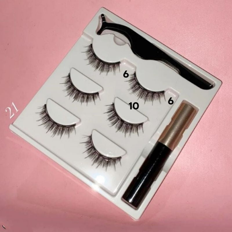 Pekanbaru Eyelash Magnetic 1 Set Lengkap Bulu Mata Magnet 3 Psg