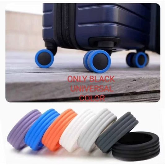 Pekanbaru (8Pcs) Pelindung Roda Koper Silikon Cover Roda Koper
