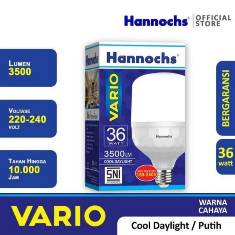 Pekanbaru Lampu Hannochs Vario 30W 36W / Lampu Led Honnochs 30Watt 32 Watt / 36 Watt - Putih