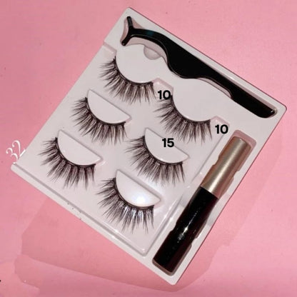 Pekanbaru Eyelash Magnetic 1 Set Lengkap Bulu Mata Magnet 3 Psg