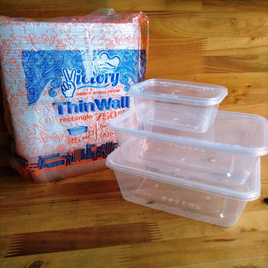 Pekanbaru Victory Thinwall Rectangle Berbagai Ukuran Per Pack