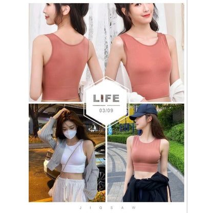 Pekanbaru Bra Sport Yoga Olahraga Wanita Model Tank Top Bahan Lembut