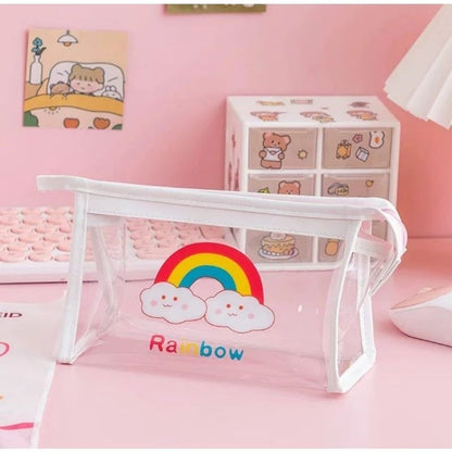 Pekanbaru Pouch Dompet Mika Make Up Kawai Pouch Resleting Tempat Alat Tulis Pouch