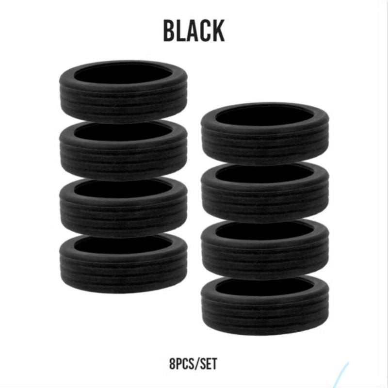 Pekanbaru (8Pcs) Pelindung Roda Koper Silikon Cover Roda Koper