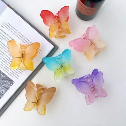 Pekanbaru Jedai Rambut Motif Kupu Kupu Warna / Jepitan Rambut Butterfly