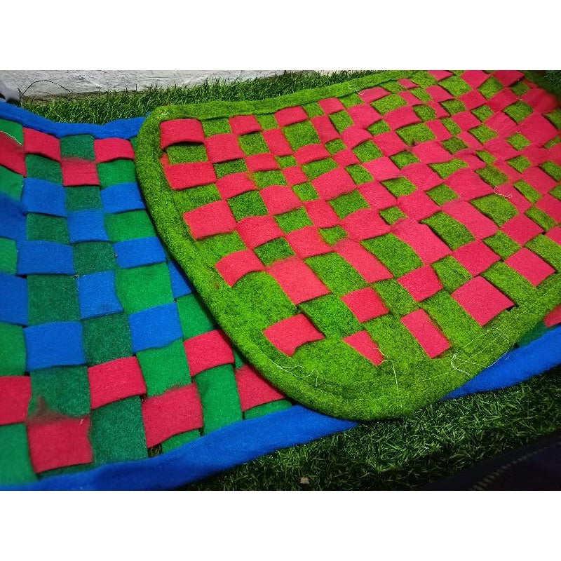 Keset Anyam Kotak Kotak Keset Kaki Catur
