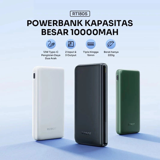 Pekanbaru Robot Power Bank Rt180S 10000Mah